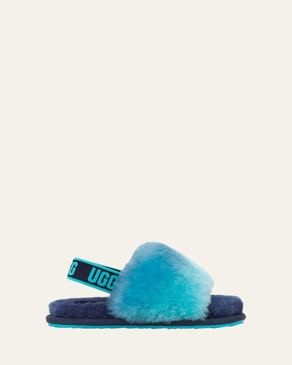 Girl's Fluff Yeah Gradient Shearling Sandals, Baby/Toddlers